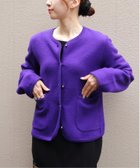 【ステップス/STEPS】のWOOL KNIT JACKET 人気、トレンドファッション・服の通販 founy(ファニー) ファッション Fashion レディースファッション Fashion for Women アウター Coat / Outerwear Collection レディースジャケット・軽アウター Jackets トップス・カットソー Cut & Sew Tops ニット Knit Tops & Sweaters カーディガン Cardigan, Knitwear ジャケット Jacket, Outerwear パイピング Piping, Trim Design パープル Purple, Violet ベーシック Basic, Essential 冬 Winter / This Winter 秋 Autumn thumbnail PURPL|ID: prp329100004646161 ipo3291000000033585327