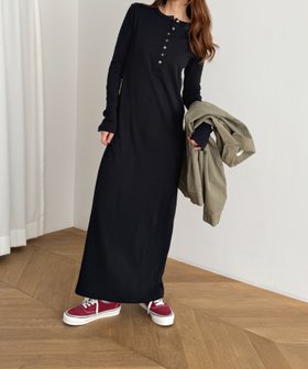 【キャナルジーン/CANAL JEAN】のMiller パネルリブヘンリーワンピース 人気、トレンドファッション・服の通販 founy(ファニー) ファッション Fashion レディースファッション Fashion for Women ワンピース Dresses アクセサリー Fashion Accessories インナー Innerwear |ID:prp329100004646202