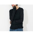 【ノミネ/NOMINE】のダブルスリーブ シアー ロンT 人気、トレンドファッション・服の通販 founy(ファニー) ファッション Fashion レディースファッション Fashion for Women トップス・カットソー Cut & Sew Tops ロングTシャツ・Tシャツ Longline T-Shirts & Tees おすすめ Recommended / Our Picks シアー Sheer, See-Through スリーブ Sleeve, Long Sleeve / Short Sleeve ダブル Double, Double-Breasted ベーシック Basic, Essential ラウンド Round, Round Neck A/W・秋冬 Autumn/Winter thumbnail ブラック|ID: prp329100004646262 ipo3291000000033534744