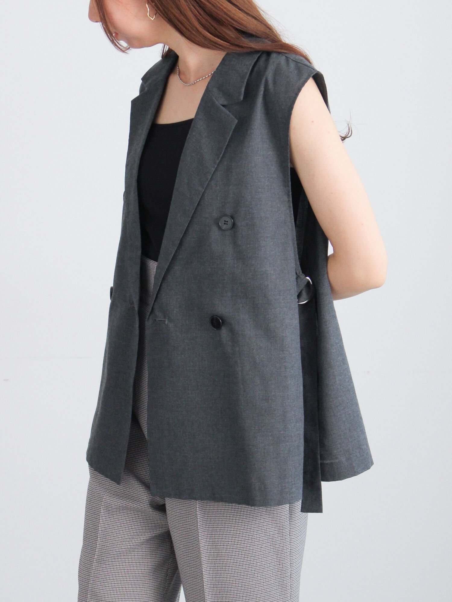 【テチチ/Te chichi】のサイドオープンライトジレ 人気、トレンドファッション・服の通販 founy(ファニー) 　ファッション　Fashion　レディースファッション　Fashion for Women　アウター　Coat / Outerwear Collection　トップス・カットソー　Cut & Sew Tops　ベスト&ジレ / 重ね着スタイル　Vests & Gilets　クラシカル　Classical, Vintage-Inspired　ダブル　Double, Double-Breasted　ロング　Long, Long-Length　エレガント 上品　Elegant　 other-1|ID: prp329100004646276 ipo3291000000033534841