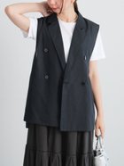 【テチチ/Te chichi】のサイドオープンライトジレ 人気、トレンドファッション・服の通販 founy(ファニー) ファッション Fashion レディースファッション Fashion for Women アウター Coat / Outerwear Collection トップス・カットソー Cut & Sew Tops ベスト&ジレ / 重ね着スタイル Vests & Gilets クラシカル Classical, Vintage-Inspired ダブル Double, Double-Breasted ロング Long, Long-Length エレガント 上品 Elegant thumbnail ネイビー|ID: prp329100004646276 ipo3291000000033534847