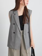 【テチチ/Te chichi】のサイドオープンライトジレ 人気、トレンドファッション・服の通販 founy(ファニー) ファッション Fashion レディースファッション Fashion for Women アウター Coat / Outerwear Collection トップス・カットソー Cut & Sew Tops ベスト&ジレ / 重ね着スタイル Vests & Gilets クラシカル Classical, Vintage-Inspired ダブル Double, Double-Breasted ロング Long, Long-Length エレガント 上品 Elegant thumbnail ブラック|ID: prp329100004646276 ipo3291000000033534848
