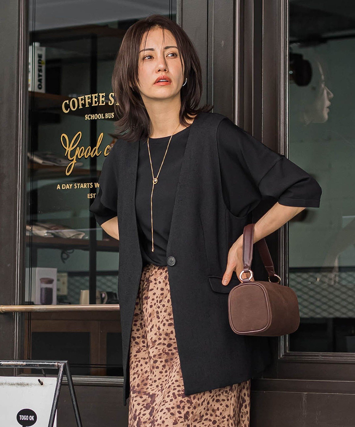 【ロートレ アモン/LAUTRE AMONT】のトリッカースラブVカラージレ≪手洗い可能・防シワ・UV≫ インテリア・キッズ・メンズ・レディースファッション・服の通販 founy(ファニー) 　ファッション　Fashion　レディースファッション　Fashion for Women　アウター　Coat / Outerwear Collection　トップス・カットソー　Cut & Sew Tops　ベスト&ジレ / 重ね着スタイル　Vests & Gilets　秋　Autumn　カットソー　Cut and Sewn Top　クラシカル　Classical, Vintage-Inspired　ツイード　Twill, Twill Weave　ベスト　Vest, Waistcoat　おすすめ　Recommended / Our Picks　エレガント 上品　Elegant　ブラック|ID: prp329100004646281 ipo3291000000033534882