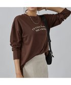【アバハウスマヴィ/abahouse mavie】のロゴロンT 人気、トレンドファッション・服の通販 founy(ファニー) ファッション Fashion レディースファッション Fashion for Women トップス・カットソー Cut & Sew Tops ロングTシャツ・Tシャツ Longline T-Shirts & Tees おすすめ Recommended / Our Picks インナー Innerwear ジャケット Jacket, Outerwear ベスト Vest, Waistcoat 人気 Popular, Best Seller 定番 Standard, Basic Item thumbnail ブラウン|ID: prp329100004646296 ipo3291000000033535121