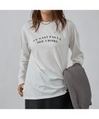 【アバハウスマヴィ/abahouse mavie】のロゴロンT 人気、トレンドファッション・服の通販 founy(ファニー) ファッション Fashion レディースファッション Fashion for Women トップス・カットソー Cut & Sew Tops ロングTシャツ・Tシャツ Longline T-Shirts & Tees おすすめ Recommended / Our Picks インナー Innerwear ジャケット Jacket, Outerwear ベスト Vest, Waistcoat 人気 Popular, Best Seller 定番 Standard, Basic Item thumbnail ホワイト系その他1|ID: prp329100004646296 ipo3291000000033535122