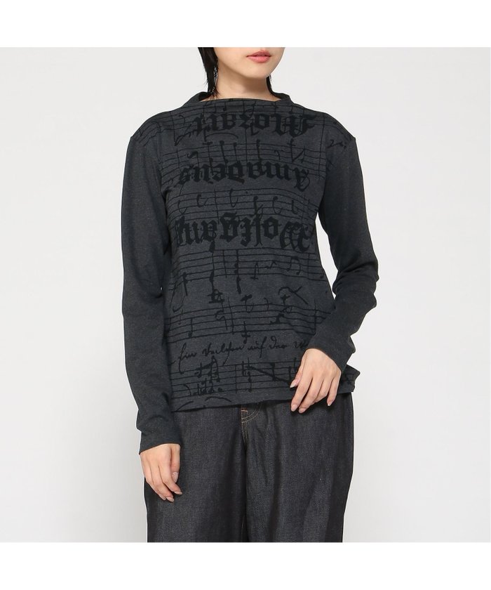 【ゴム/gomme】のボトルネックT インテリア・キッズ・メンズ・レディースファッション・服の通販 founy(ファニー) https://founy.com/ ファッション Fashion レディースファッション Fashion for Women エレガント 上品 Elegant スリーブ Sleeve, Long Sleeve / Short Sleeve デニム Denim, Jeans Material フロント Front, Front Design プリント Print, Printed Pattern ボトルネック Bottle Neck, Mock Neck ロング Long, Long-Length 無地 Plain, Solid Color |ID: prp329100004646299 ipo3291000000033535168