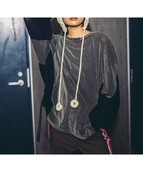 【ニコアンド/niko and】のMODE NORM CORE チュールベロアルーズプルオーバー 人気、トレンドファッション・服の通販 founy(ファニー) ファッション Fashion レディースファッション Fashion for Women トップス・カットソー Cut & Sew Tops カジュアルプルオーバー・ニットトップス Pullovers & Knit Tops / Casual Pullovers ベロアトップス Velour Tops / Velvet-Look Items おすすめ Recommended / Our Picks キャミソール Camisole, Spaghetti Strap Top ギャザー Gathered, Ruffled シャーリング Shirring, Ruched シンプル Simple, Minimal タンク Tank Top, Sleeveless Top チュール Tulip, Tulip Motif ベロア Velour, Soft Velvet 秋 Autumn |ID:prp329100004646343