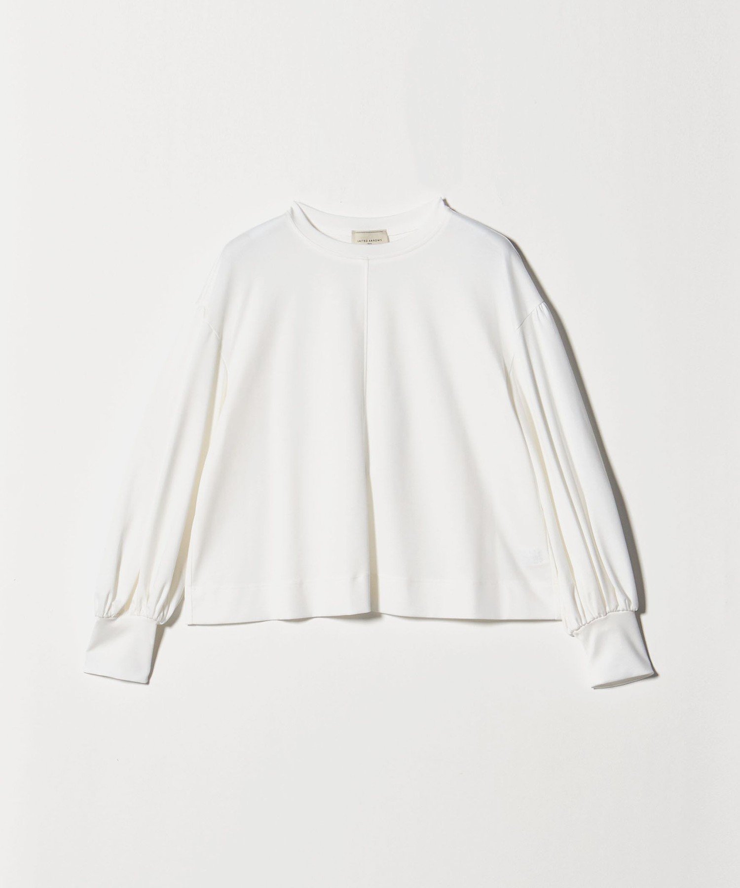 【ユナイテッドアローズ/UNITED ARROWS】のポンチ バルーンスリーブ カットソー -ウォッシャブル- 人気、トレンドファッション・服の通販 founy(ファニー) 　ファッション　Fashion　レディースファッション　Fashion for Women　トップス・カットソー　Cut & Sew Tops　カットソー・ベーシックTシャツ　Cut-and-Sewn Tops / Stretch Tees & Basics　おすすめ　Recommended / Our Picks　インナー　Innerwear　ウォッシャブル　Machine Washable　カットソー　Cut and Sewn Top　コンパクト　Compact, Small Size　ショート　Short, Short Length　スリーブ　Sleeve, Long Sleeve / Short Sleeve　センター　Center, Center Line　タイトスカート　Pencil Skirt, Tight Skirt　バランス　Balance, Style Balance　バルーン　Balloon, Balloon Silhouette　フロント　Front, Front Design　ベスト　Vest, Waistcoat　ワイド　Wide, Wide Fit　 other-1|ID: prp329100004646370 ipo3291000000033536084