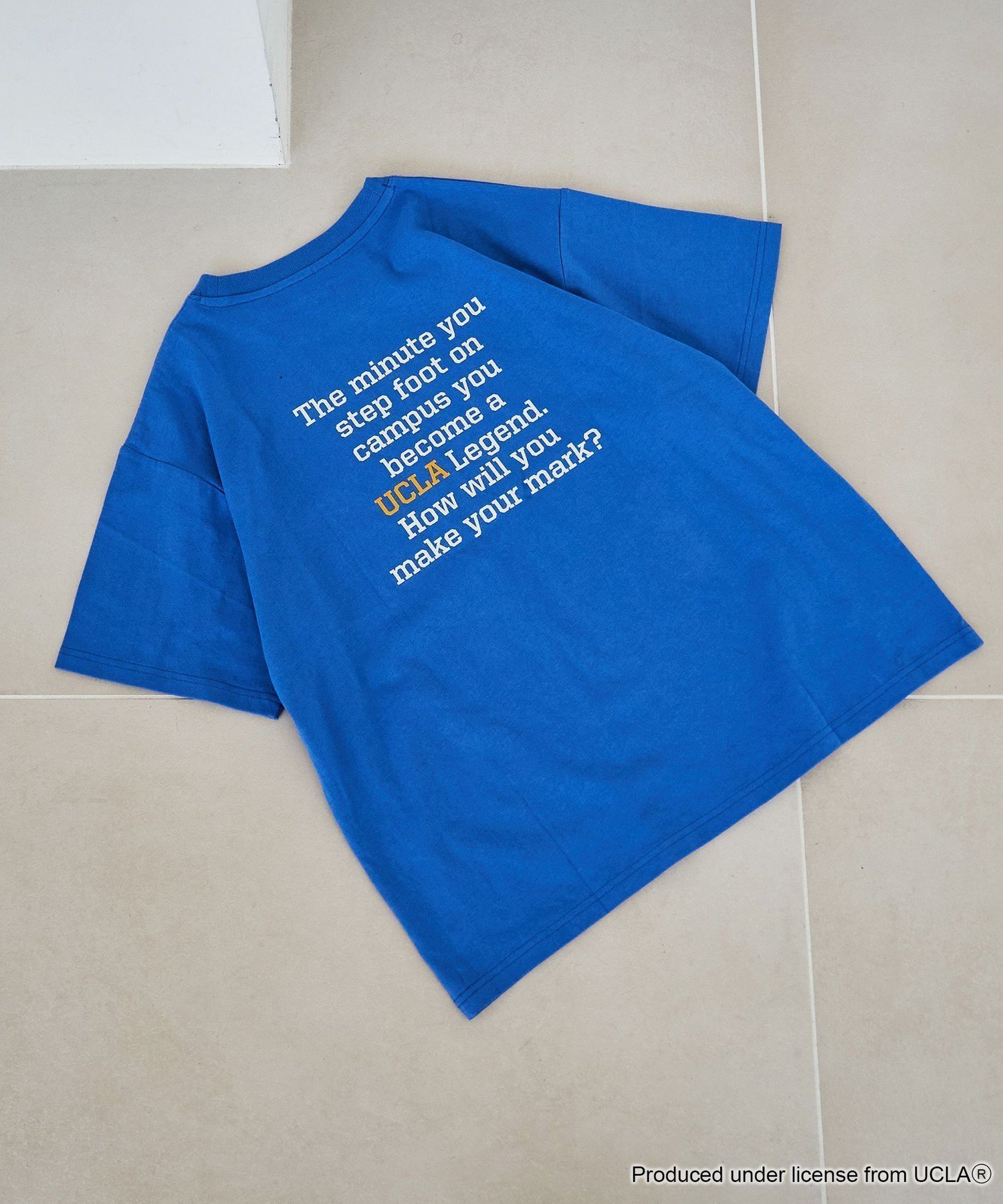 【コーエン/COEN】の【UCLA 別注】 カレッジプリントTシャツ インテリア・キッズ・メンズ・レディースファッション・服の通販 founy(ファニー) 　ファッション　Fashion　レディースファッション　Fashion for Women　トップス・カットソー　Cut & Sew Tops　シャツ・ブラウス・オフィスカジュアル　Elegant Blouses & Button-Ups　ロングTシャツ・Tシャツ　Longline T-Shirts & Tees　秋　Autumn　カリフォルニア　California, Cali Style　デニム　Denim, Jeans Material　プリント　Print, Printed Pattern　ベーシック　Basic, Essential　ボトム　Bottoms, Lower Wear　別注　Limited Edition, Custom Order　モチーフ　Motif, Design Theme　COBALT|ID: prp329100004646405 ipo3291000000034183822