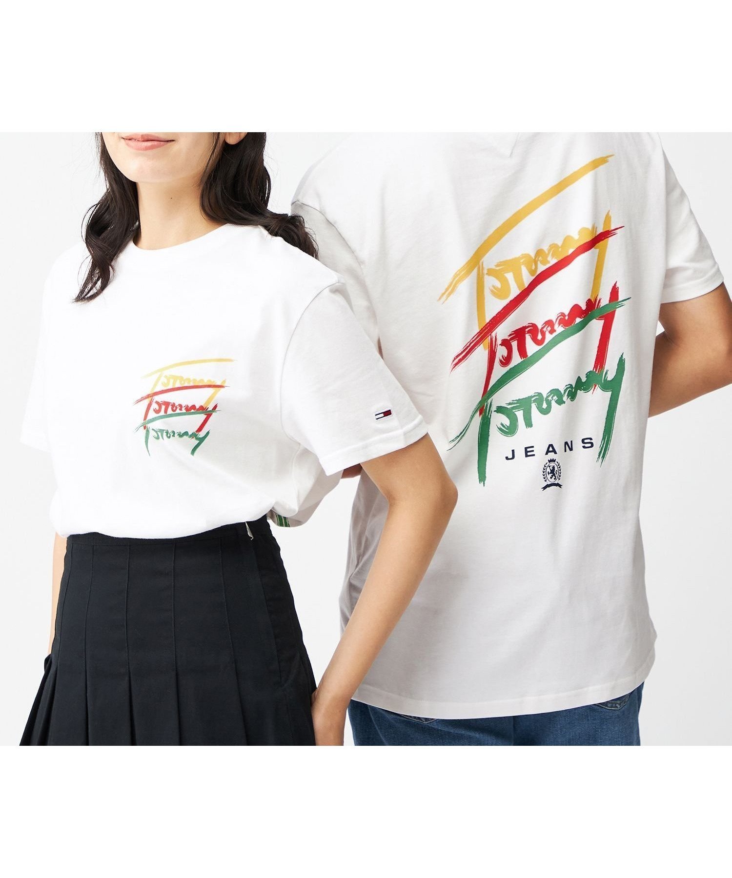 【トミーヒルフィガー/TOMMY HILFIGER】のレギュラーツイステッドシグネチャーTシャツ インテリア・キッズ・メンズ・レディースファッション・服の通販 founy(ファニー) 　ファッション　Fashion　レディースファッション　Fashion for Women　トップス・カットソー　Cut & Sew Tops　シャツ・ブラウス・オフィスカジュアル　Elegant Blouses & Button-Ups　ロングTシャツ・Tシャツ　Longline T-Shirts & Tees　アメリカン　American Style　インナー　Innerwear　カラフル　Colorful Design　クラシック　Classic, Timeless Style　ゴルフ　Golf　シンプル　Simple, Minimal　デニム　Denim, Jeans Material　パーカー　Hoodie, Parka　プリント　Print, Printed Pattern　ベーシック　Basic, Essential　モダン　Modern, Contemporary　レギュラー　Regular, Standard Fit　人気　Popular, Best Seller　半袖　Short Sleeve, Half Sleeve　ホワイトYBL|ID: prp329100004646426 ipo3291000000033536668