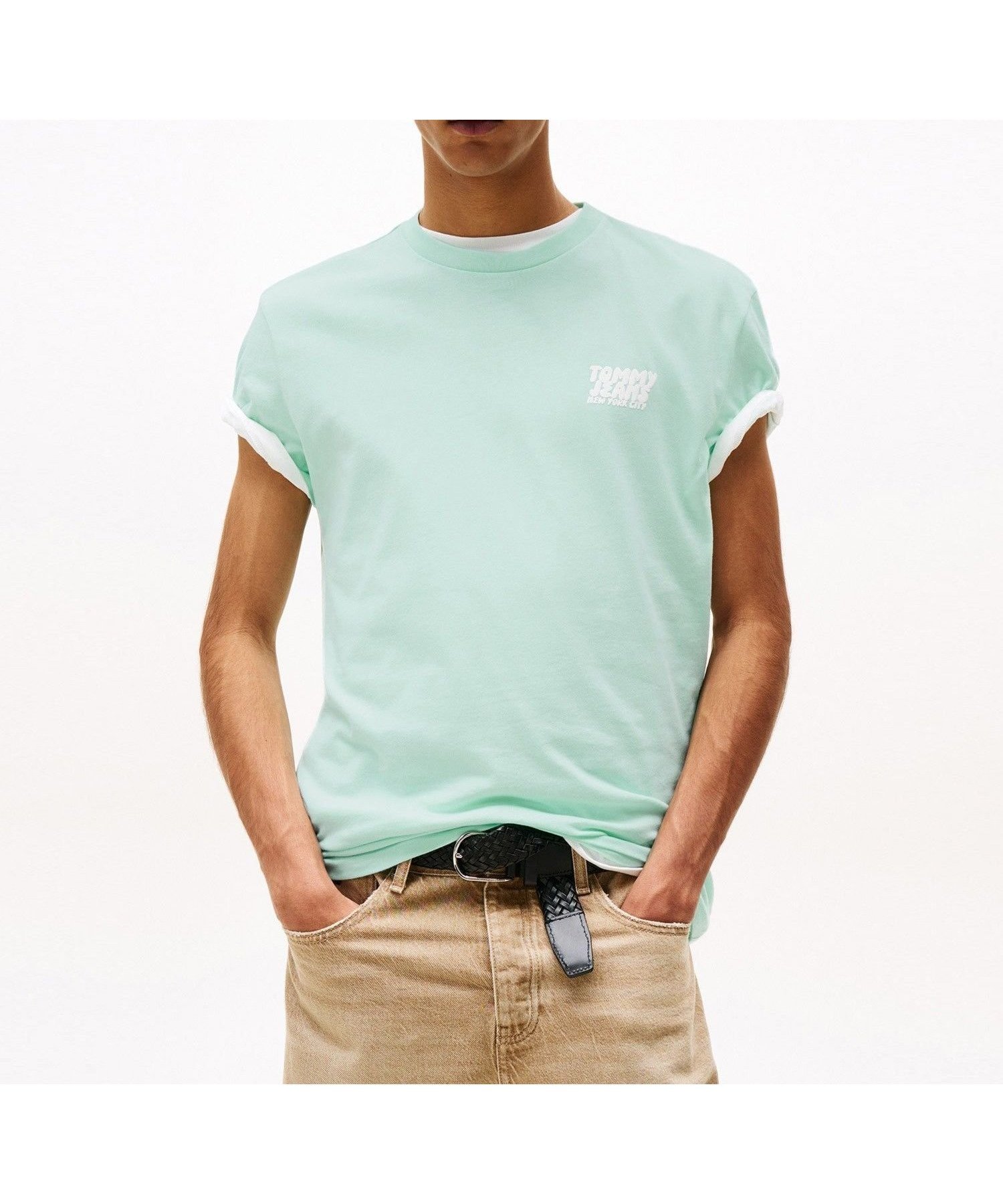 【トミーヒルフィガー/TOMMY HILFIGER】のレギュラーバブルバックショートスリーブTシャツ インテリア・キッズ・メンズ・レディースファッション・服の通販 founy(ファニー) 　ファッション　Fashion　レディースファッション　Fashion for Women　トップス・カットソー　Cut & Sew Tops　シャツ・ブラウス・オフィスカジュアル　Elegant Blouses & Button-Ups　ロングTシャツ・Tシャツ　Longline T-Shirts & Tees　バッグ　Bags　アメリカン　American Style　クラシック　Classic, Timeless Style　グラフィック　Graphic, Graphic Design　ゴルフ　Golf　ショート　Short, Short Length　スリーブ　Sleeve, Long Sleeve / Short Sleeve　デニム　Denim, Jeans Material　フロント　Front, Front Design　プリント　Print, Printed Pattern　モダン　Modern, Contemporary　ワンポイント　One Point, Statement Accent　人気　Popular, Best Seller　ライトグリーンL6V|ID: prp329100004646427 ipo3291000000033597568