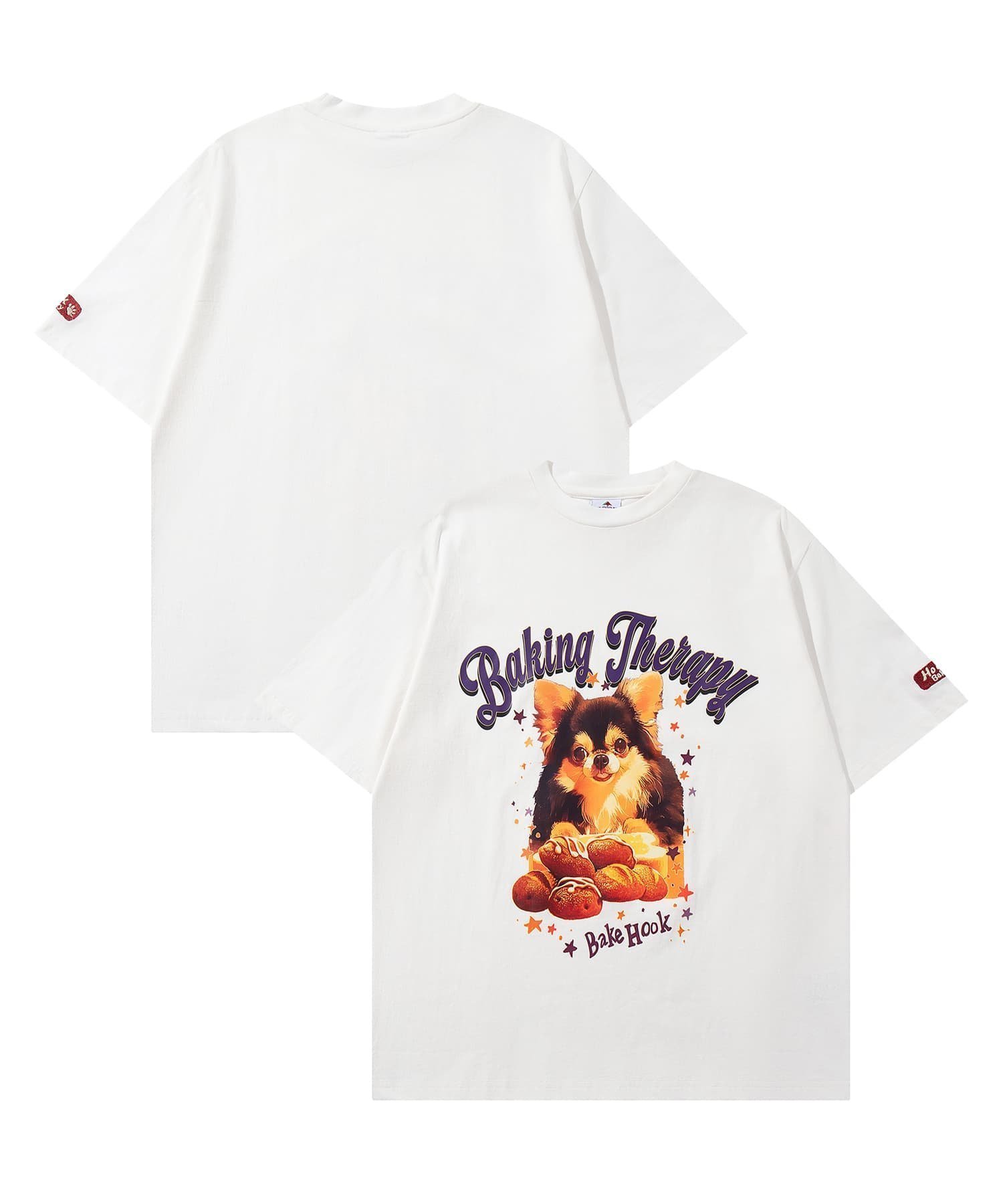 【アイモハ/aimoha】のHOOK -original- 「HOOK BAKERY」シリーズアンティーク動物プリントTEE インテリア・キッズ・メンズ・レディースファッション・服の通販 founy(ファニー) 　ファッション　Fashion　レディースファッション　Fashion for Women　おすすめ　Recommended / Our Picks　アンティーク　Antique-Inspired　イラスト　Illustration　カーゴパンツ　Cargo Pants, Utility Pants　サンダル　Sandals, Summer Shoes　ショート　Short, Short Length　スタイリッシュ　Stylish, Fashionable　スニーカー　Sneakers, Trainers　デニム　Denim, Jeans Material　フロント　Front, Front Design　プリント　Print, Printed Pattern　リラックス　Relax, Relaxed Fit　ヴィンテージ　Vintage Style　犬　Dog　猫　Cat, Kitty　ホワイト系その他4|ID: prp329100004646447 ipo3291000000033537121