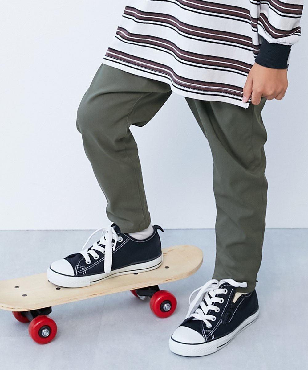 【デビロック/devirock / KIDS】のよくばりストレッチ ツイル タックパンツ ロングパンツ 長ズボン ボトムス 25AW インテリア・キッズ・メンズ・レディースファッション・服の通販 founy(ファニー) 　ファッション　Fashion　キッズファッション　Fashion for Kids　ボトムス　Bottoms　ストレッチ　Stretch, Stretchy Fabric　ツイル　Twist, Twisted Detail　ロング　Long, Long-Length　おすすめ　Recommended / Our Picks　2025年　2025　2025-2026秋冬・A/W　Autumn/Winter 2025–26 AW25–26　Dオリーブ|ID: prp329100004646457 ipo3291000000034602599