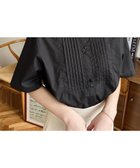 【モーメントプラス/moment+ / MEN】のT/Cブロード バンドカラー半袖ピンタックシャツ ブラック|ID: prp329100004646467 ipo3291000000033537391