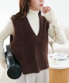 【ディスコート/Discoat】の前後2WAYフェザーヤーンショートベスト 人気、トレンドファッション・服の通販 founy(ファニー) ファッション Fashion レディースファッション Fashion for Women アウター Coat / Outerwear Collection トップス・カットソー Cut & Sew Tops ベスト&ジレ / 重ね着スタイル Vests & Gilets コンパクト Compact, Small Size ショート Short, Short Length トレンド Trend, Trending Now フェザー Feather, Feather Detail ベスト Vest, Waistcoat thumbnail ブラウン|ID: prp329100004646531 ipo3291000000034567633