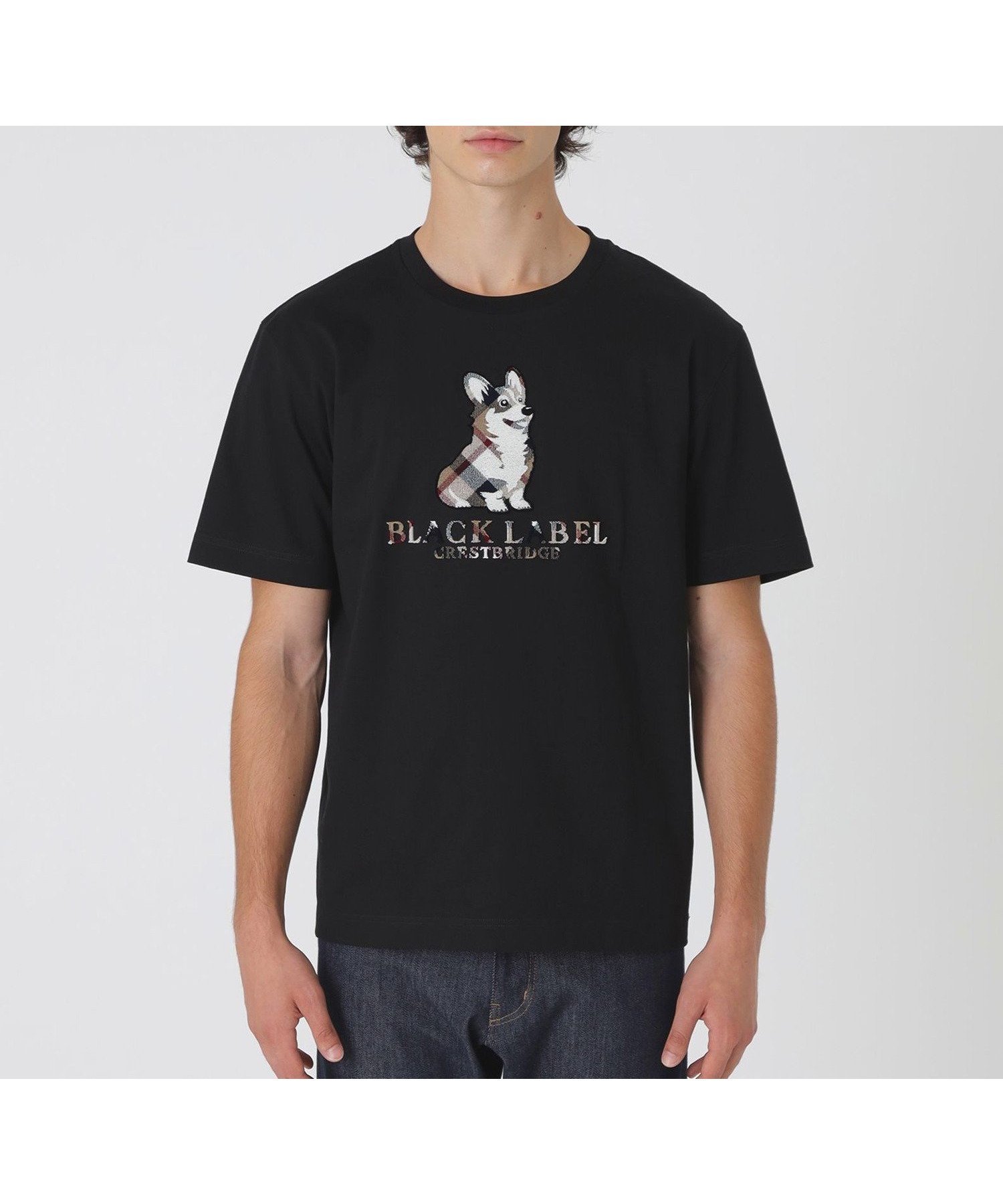 【その他のブランド/Other】のハブラシコーギーTシャツ インテリア・キッズ・メンズ・レディースファッション・服の通販 founy(ファニー) 　ファッション　Fashion　メンズファッション　Fashion for Men　グラフィック　Graphic, Graphic Design　シルケット　Silket, Silky Cotton　モチーフ　Motif, Design Theme　リラックス　Relax, Relaxed Fit　エレガント 上品　Elegant　犬　Dog　ブラック|ID: prp329100004646582 ipo3291000000033539274