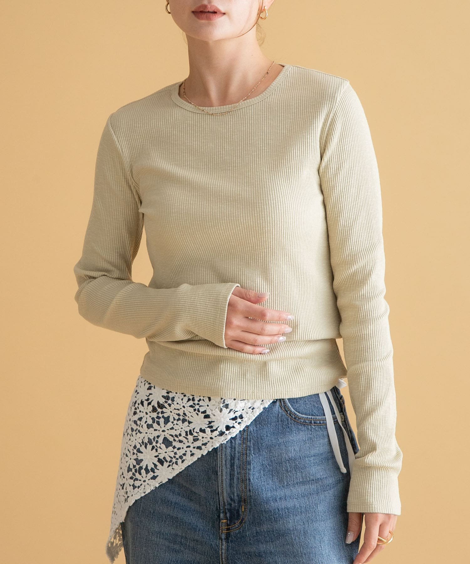【サニーレーベル/Sonny Label / URBAN RESEARCH】のスラブベーシックロングスリーブTシャツ インテリア・キッズ・メンズ・レディースファッション・服の通販 founy(ファニー) 　ファッション　Fashion　レディースファッション　Fashion for Women　トップス・カットソー　Cut & Sew Tops　シャツ・ブラウス・オフィスカジュアル　Elegant Blouses & Button-Ups　ロングTシャツ・Tシャツ　Longline T-Shirts & Tees　2025年　2025　2025春夏・S/S　Spring/Summer 2025 SS25　おすすめ　Recommended / Our Picks　インナー　Innerwear　カットソー　Cut and Sewn Top　シンプル　Simple, Minimal　フィット　Fit, Slim Fit　ベスト　Vest, Waistcoat　夏　Summer　S/S・春夏　SS, Spring/Summer, Warm Season　ミント|ID: prp329100004646586 ipo3291000000033794917