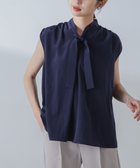 【ナノ ユニバース/nano universe】のショルダーギャザーボウタイブラウス 人気、トレンドファッション・服の通販 founy(ファニー) ファッション Fashion レディースファッション Fashion for Women トップス・カットソー Cut & Sew Tops シャツ・ブラウス・オフィスカジュアル Elegant Blouses & Button-Ups ウォッシャブル Machine Washable ギャザー Gathered, Ruffled シアー Sheer, See-Through ジャケット Jacket, Outerwear ダウン Down, Puffer フェミニン Feminine, Girly メタル Metal, Metal Parts リボン Ribbon, Bow エレガント 上品 Elegant ビジネス 仕事 通勤 Business / Work / Commuting thumbnail ネイビー|ID: prp329100004646603 ipo3291000000033539563