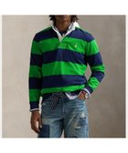 【ラルフローレン/RALPH LAUREN / MEN】のクラシック フィット ストライプド ジャージー ラグビー シャツ 410ネイビー|ID: prp329100004646813 ipo3291000000033543047