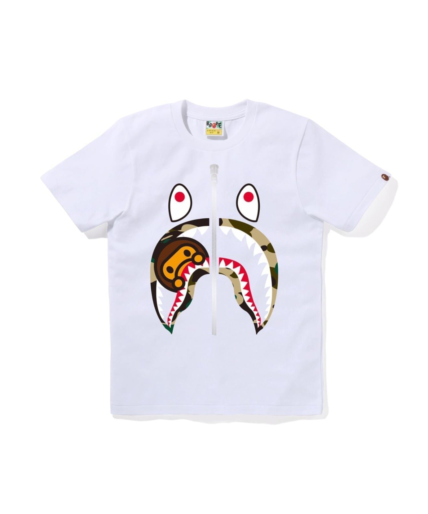 【ア ベイシング エイプ/A BATHING APE】の1ST CAMO MILO SHARK TEE インテリア・キッズ・メンズ・レディースファッション・服の通販 founy(ファニー) 　ファッション　Fashion　レディースファッション　Fashion for Women　インナー　Innerwear　オレンジ　Orange　クラシック　Classic, Timeless Style　コレクション　Collection, Seasonal Line　ショート　Short, Short Length　スリーブ　Sleeve, Long Sleeve / Short Sleeve　パターン　Pattern, Design Print　フロント　Front, Front Design　プリント　Print, Printed Pattern　モチーフ　Motif, Design Theme　ラバー　Rubber, Rubber Sole　A/W・秋冬　Autumn/Winter　WHxYE|ID: prp329100004646815 ipo3291000000033543057