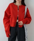 【チャオパニックティピー/CIAOPANIC TYPY】のスポンディッシュ2wayZIPカーデ レッド|ID: prp329100004646825 ipo3291000000033543123