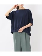 【タカキュー/TAKA-Q】の異素材切替 クルーネック ドルマンプルオーバー 人気、トレンドファッション・服の通販 founy(ファニー) ファッション Fashion レディースファッション Fashion for Women トップス・カットソー Cut & Sew Tops カジュアルプルオーバー・ニットトップス Pullovers & Knit Tops / Casual Pullovers インナー Innerwear 春 Spring 秋 Autumn カットソー Cut and Sewn Top 切替 Switching, Contrast Panel シルケット Silket, Silky Cotton ジョーゼット Georgette, Semi-Sheer Fabric ダウン Down, Puffer デニム Denim, Jeans Material バランス Balance, Style Balance フィット Fit, Slim Fit フロント Front, Front Design リラックス Relax, Relaxed Fit ワイド Wide, Wide Fit 冬 Winter / This Winter A/W・秋冬 Autumn/Winter S/S・春夏 SS, Spring/Summer, Warm Season おすすめ Recommended / Our Picks 夏 Summer ギフト プレゼント Gift / Present ビジネス 仕事 通勤 Business / Work / Commuting thumbnail 75紺|ID: prp329100004646849 ipo3291000000033543401
