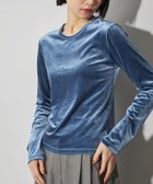 【シテン/CITEN】のCITEN ベロアコンパクトロンT 人気、トレンドファッション・服の通販 founy(ファニー) ファッション Fashion レディースファッション Fashion for Women トップス・カットソー Cut & Sew Tops ロングTシャツ・Tシャツ Longline T-Shirts & Tees ベロアトップス Velour Tops / Velvet-Look Items インナー Innerwear カーディガン Cardigan, Knitwear シャイニー Shiny, Glossy Finish シンプル Simple, Minimal スラックス Slacks, Dress Pants デニム Denim, Jeans Material トレンド Trend, Trending Now フィット Fit, Slim Fit ベロア Velour, Soft Velvet ワーク Workwear, Utility Style A/W・秋冬 Autumn/Winter おすすめ Recommended / Our Picks エレガント 上品 Elegant thumbnail LT.BLUE|ID: prp329100004646851 ipo3291000000033543416