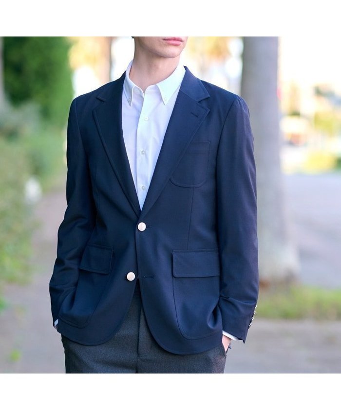 【ドレステリア/DRESSTERIOR / MEN】のSUPER120 S ネイビーブレザー インテリア・キッズ・メンズ・レディースファッション・服の通販 founy(ファニー) https://founy.com/ ファッション Fashion メンズファッション Fashion for Men 春 Spring シェイプ Shape, Slim Fit ショルダー Shoulder, Shoulder Strap ジャケット Jacket, Outerwear ストレッチ Stretch, Stretchy Fabric スーツ Suit, Formalwear テーラード Tailored, Tailored Fit デニム Denim, Jeans Material ドレス Dress, One-Piece 定番 Standard, Basic Item バランス Balance, Style Balance フロント Front, Front Design ポケット Pocket, Pocket Detail S/S・春夏 SS, Spring/Summer, Warm Season 夏 Summer エレガント 上品 Elegant |ID: prp329100004646857 ipo3291000000033543449