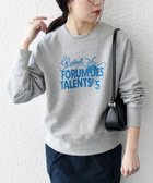 【シップス フォー ウィメン/SHIPS】の【SHIPS any別注】THE KNiTS ロゴ スウェット 25SS ライトグレー|ID: prp329100004646866 ipo3291000000033543576