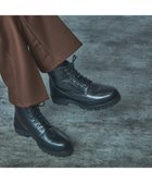 【アルフレッド バニスター/alfredoBANNISTER / MEN】の【WEB限定】 Uチップ 編上げ バックジップ 厚底 ブーツ ブラック|ID: prp329100004646900 ipo3291000000033543997