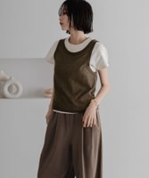 【ローリーズファーム/LOWRYS FARM】のタンクレイヤードSETTシャツ 人気、トレンドファッション・服の通販 founy(ファニー) ファッション Fashion レディースファッション Fashion for Women トップス・カットソー Cut & Sew Tops シャツ・ブラウス・オフィスカジュアル Elegant Blouses & Button-Ups ロングTシャツ・Tシャツ Longline T-Shirts & Tees おすすめ Recommended / Our Picks インナー Innerwear シアー Sheer, See-Through ストレッチ Stretch, Stretchy Fabric タンク Tank Top, Sleeveless Top トレンド Trend, Trending Now ビスチェ Bustier, Corset Top ボトム Bottoms, Lower Wear 夏 Summer |ID:prp329100004646914
