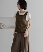 【ローリーズファーム/LOWRYS FARM】のタンクレイヤードSETTシャツ 人気、トレンドファッション・服の通販 founy(ファニー) ファッション Fashion レディースファッション Fashion for Women トップス・カットソー Cut & Sew Tops シャツ・ブラウス・オフィスカジュアル Elegant Blouses & Button-Ups ロングTシャツ・Tシャツ Longline T-Shirts & Tees おすすめ Recommended / Our Picks インナー Innerwear シアー Sheer, See-Through ストレッチ Stretch, Stretchy Fabric タンク Tank Top, Sleeveless Top トレンド Trend, Trending Now ビスチェ Bustier, Corset Top ボトム Bottoms, Lower Wear 夏 Summer thumbnail ブラウン58|ID: prp329100004646914 ipo3291000000033544144