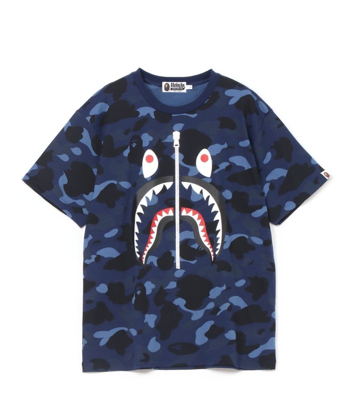 【アベイシングエイプ/A BATHING APE / MEN】のCOLOR CAMO SHARK TEE M インテリア・キッズ・メンズ・レディースファッション・服の通販 founy(ファニー) https://founy.com/ ファッション Fashion メンズファッション Fashion for Men ショート Short, Short Length スリーブ Sleeve, Long Sleeve / Short Sleeve フロント Front, Front Design プリント Print, Printed Pattern ラバー Rubber, Rubber Sole |ID: prp329100004646916 ipo3291000000033544150