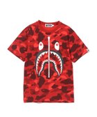 【アベイシングエイプ/A BATHING APE / MEN】のCOLOR CAMO SHARK TEE M RED|ID: prp329100004646916 ipo3291000000033544155