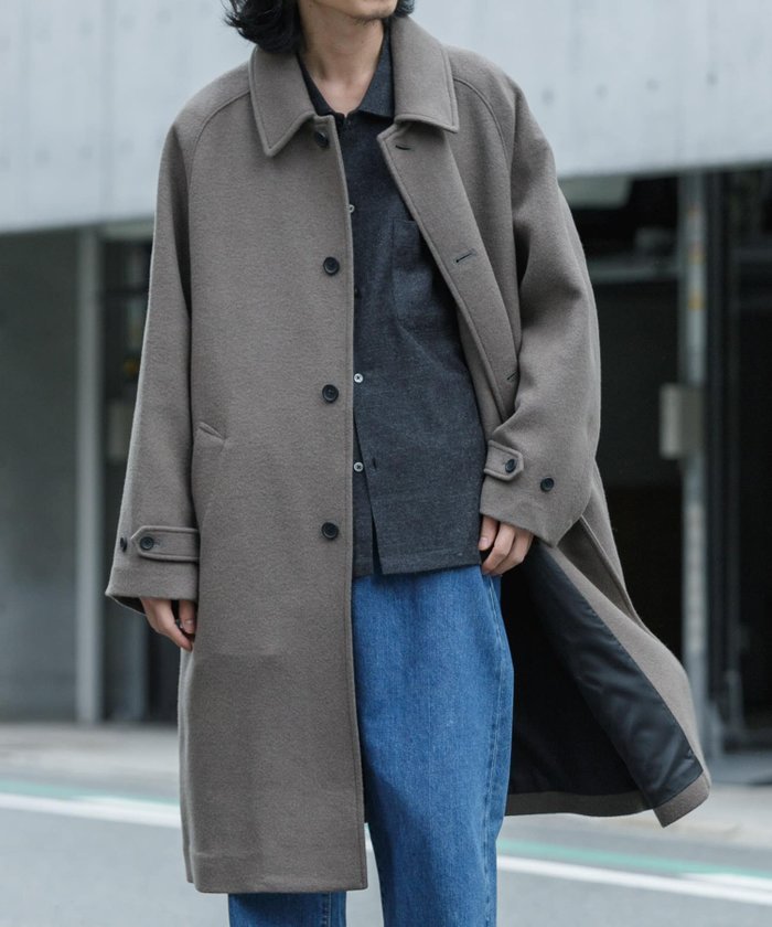 【アーバンリサーチ/URBAN RESEARCH / MEN】のバルカラーコート インテリア・キッズ・メンズ・レディースファッション・服の通販 founy(ファニー) https://founy.com/ ファッション Fashion メンズファッション Fashion for Men 2024年 2024 2024-2025秋冬・A/W Autumn/Winter 2024–25 AW24–25 冬 Winter / This Winter ショルダー Shoulder, Shoulder Strap スリーブ Sleeve, Long Sleeve / Short Sleeve ラップ Wrap, Wrap Design 今季 This Season, Current Season A/W・秋冬 Autumn/Winter 防寒 Cold Protection, Winter-Ready |ID: prp329100004646918 ipo3291000000033544167