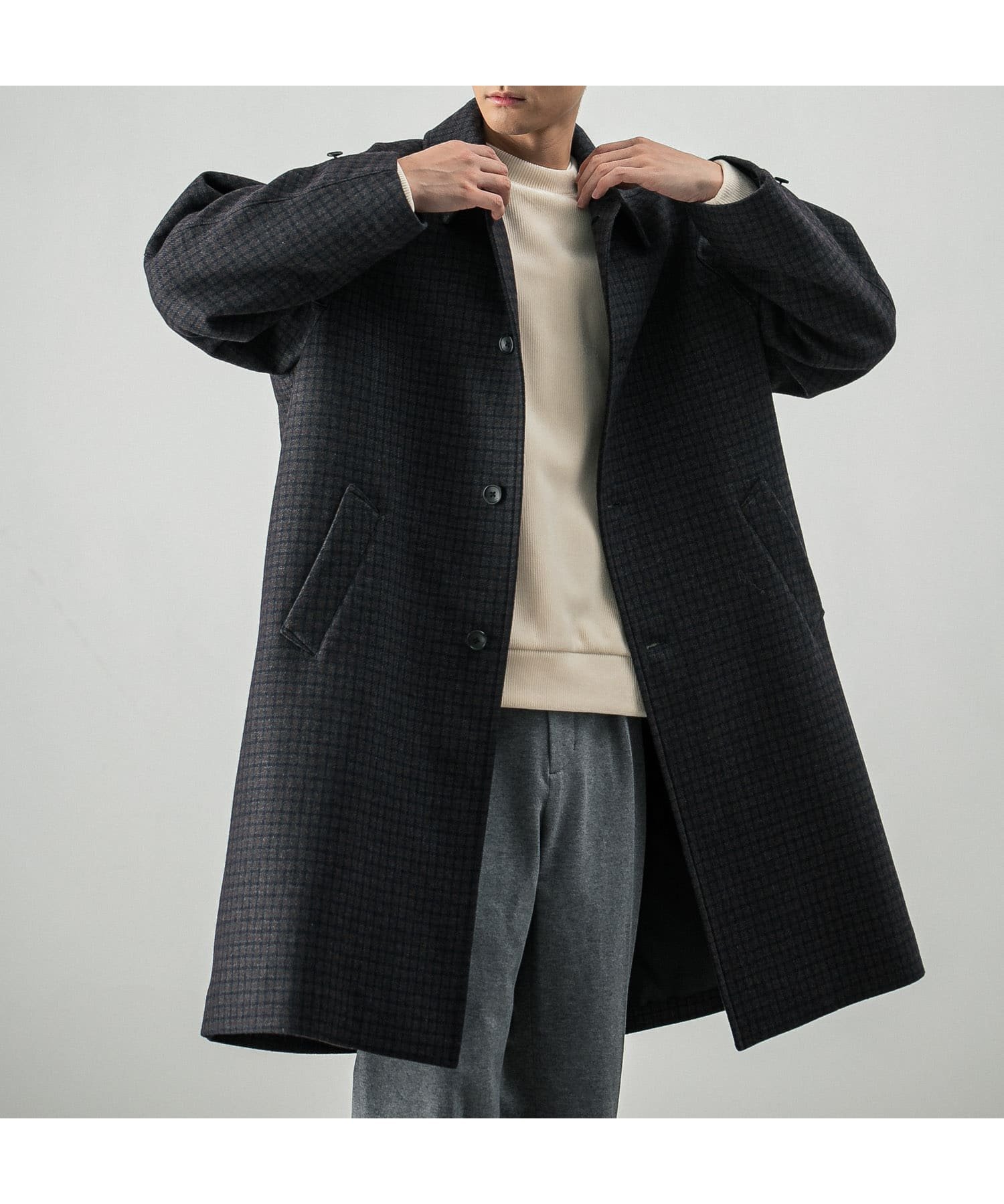 【アーバンリサーチ/URBAN RESEARCH / MEN】のバルカラーコート インテリア・キッズ・メンズ・レディースファッション・服の通販 founy(ファニー) 　ファッション　Fashion　メンズファッション　Fashion for Men　2024年　2024　2024-2025秋冬・A/W　Autumn/Winter 2024–25 AW24–25　冬　Winter / This Winter　ショルダー　Shoulder, Shoulder Strap　スリーブ　Sleeve, Long Sleeve / Short Sleeve　ラップ　Wrap, Wrap Design　今季　This Season, Current Season　A/W・秋冬　Autumn/Winter　防寒　Cold Protection, Winter-Ready　GUN CLUB|ID: prp329100004646918 ipo3291000000033544173