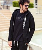 【シフォン/SHIFFON / MEN】の1PIU1UGUALE3 RELAX/USK-24001 スピンドルロゴワッフルパーカー black|ID: prp329100004646919 ipo3291000000033544183