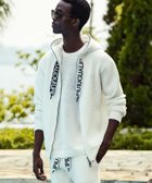 【シフォン/SHIFFON / MEN】の1PIU1UGUALE3 RELAX/USK-24001 スピンドルロゴワッフルパーカー white|ID: prp329100004646919 ipo3291000000033544184