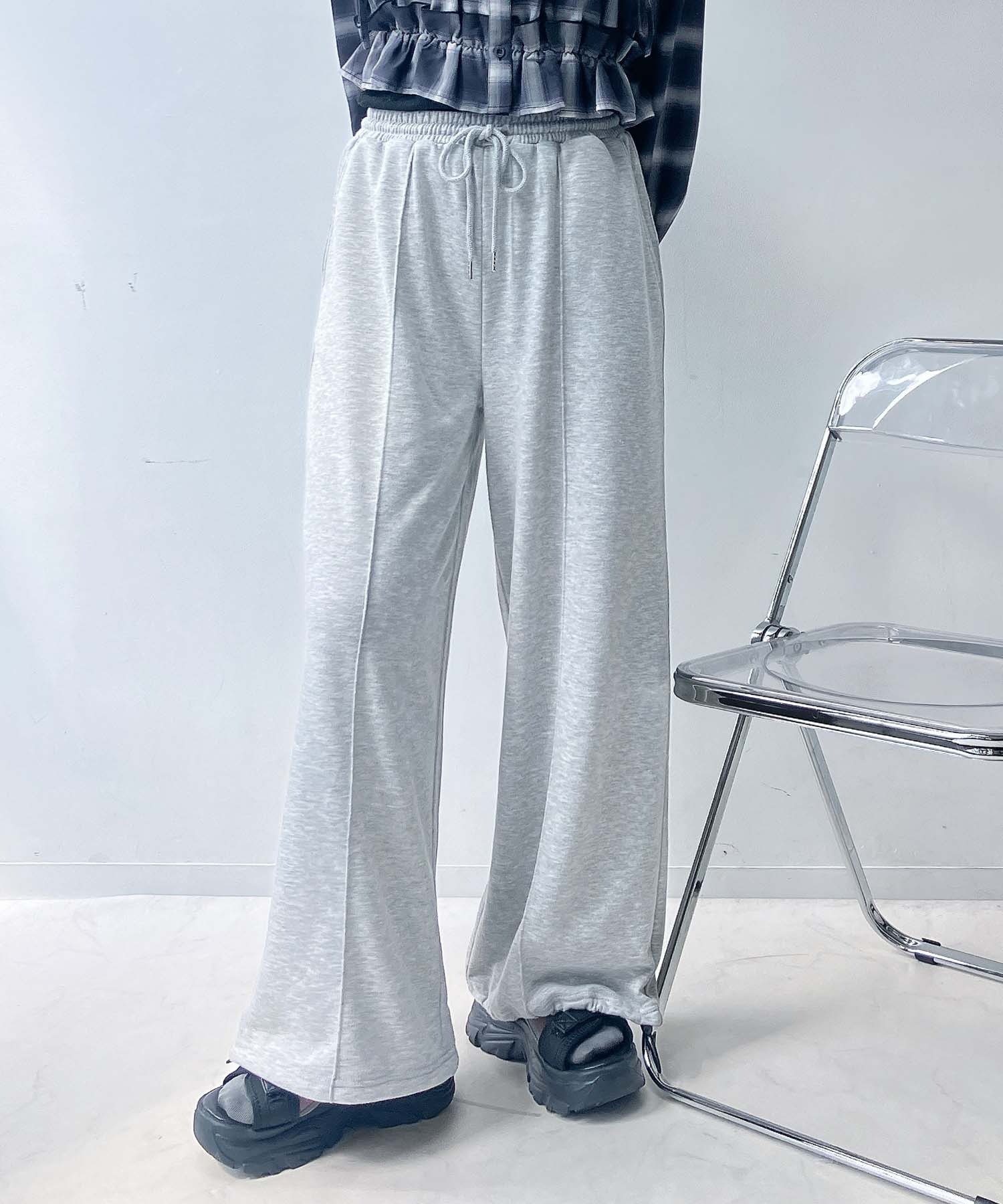 【その他のブランド/Other】の♪ゆるっとシルエット 裾ドロスト付き らくちんスウェットパンツ インテリア・キッズ・メンズ・レディースファッション・服の通販 founy(ファニー) 　ファッション　Fashion　レディースファッション　Fashion for Women　パンツ　Pants & Trousers　シンプル　Simple, Minimal　ルーズ　Loose, Oversized　ワイド　Wide, Wide Fit　再入荷　Restock / Back in Stock　モクグレー|ID: prp329100004646924 ipo3291000000033544274
