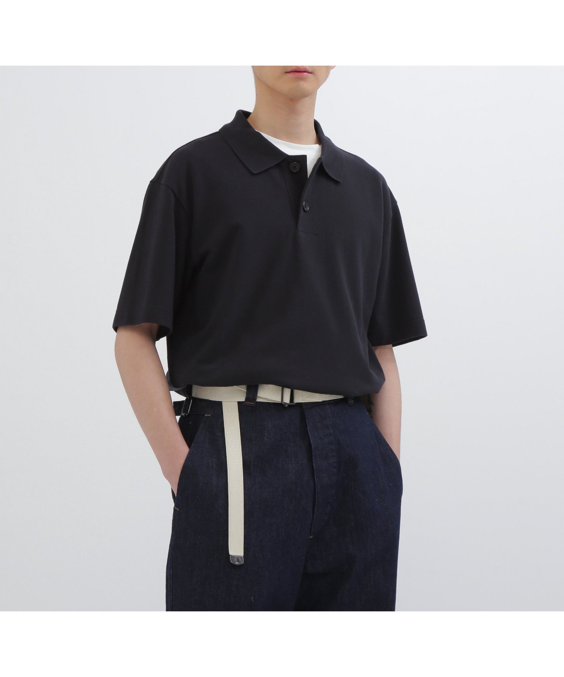 【マーガレット ハウエル/MARGARET HOWELL / MEN】のCOTTON PIQUE TOP インテリア・キッズ・メンズ・レディースファッション・服の通販 founy(ファニー) 　ファッション　Fashion　メンズファッション　Fashion for Men　コンパクト　Compact, Small Size　リラックス　Relax, Relaxed Fit　DARK NAVY1|ID: prp329100004646928 ipo3291000000033544361