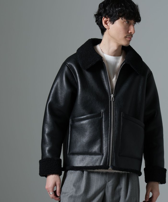 【ナノ ユニバース/nano universe / MEN】のBー3ボアブルゾン インテリア・キッズ・メンズ・レディースファッション・服の通販 founy(ファニー) https://founy.com/ ファッション Fashion メンズファッション Fashion for Men ジャケット Jacket, Outerwear ダメージ Distressed, Destroyed トレンド Trend, Trending Now ハイネック High Neck, Mock Neck フェイクムートン Faux Shearling, Faux Mouton フロント Front, Front Design ブルゾン Blouson, Bomber Jacket ポケット Pocket, Pocket Detail 防寒 Cold Protection, Winter-Ready 冬 Winter / This Winter おすすめ Recommended / Our Picks 2024年 2024 2024-2025秋冬・A/W Autumn/Winter 2024–25 AW24–25 |ID: prp329100004646946 ipo3291000000033544595