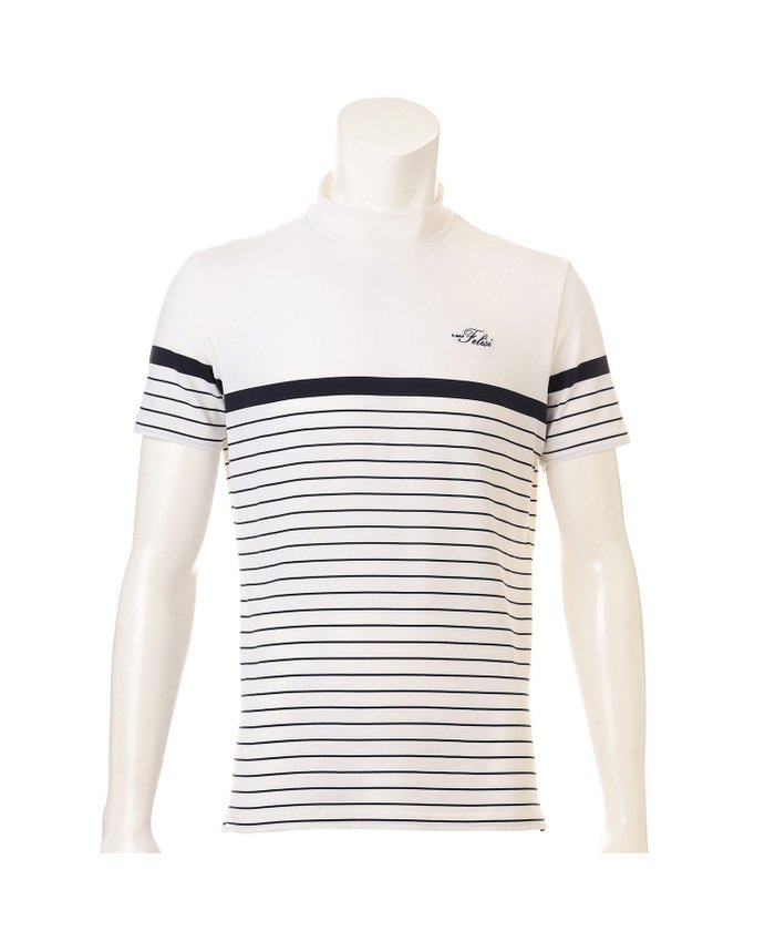 【フェリージ/Felisi / MEN】の【Felisi Golf/フェリージゴルフ】【MENS】 ハイネックTシャツ ストライプ MS STRIPE EMB HIGH NECK SHIRT インテリア・キッズ・メンズ・レディースファッション・服の通販 founy(ファニー) https://founy.com/ ファッション Fashion メンズファッション Fashion for Men イタリア Italy エレガント 上品 Elegant 春 Spring 吸水 Absorbent, Quick-Dry シンプル Simple, Minimal ジャケット Jacket, Outerwear ストライプ Stripe, Striped Pattern ストレッチ Stretch, Stretchy Fabric スポーツ Sports, Activewear スリット Slit, Slit Detail セーター Sweater, Knitwear ハイネック High Neck, Mock Neck プレート Plate, Dish ベーシック Basic, Essential メタル Metal, Metal Parts ラグジュアリー Luxury, Elegant S/S・春夏 SS, Spring/Summer, Warm Season おすすめ Recommended / Our Picks 夏 Summer ゴルフ Golf |ID: prp329100004646970 ipo3291000000033544776