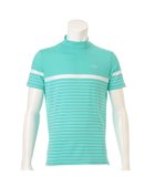 【フェリージ/Felisi / MEN】の【Felisi Golf/フェリージゴルフ】【MENS】 ハイネックTシャツ ストライプ MS STRIPE EMB HIGH NECK SHIRT AQUA|ID: prp329100004646970 ipo3291000000033544778