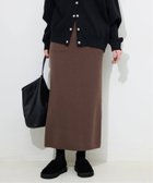 【スローブ イエナ/SLOBE IENA】の《セットアップ対応可/追加 》ウォッシャブルスムースニットスカート ブラウン|ID: prp329100004646975 ipo3291000000033624153