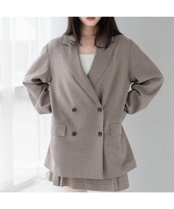 【ヘザー/Heather】のオーバーミドルテーラードジャケット インテリア・キッズ・メンズ・レディースファッション・服の通販 founy(ファニー) https://founy.com/ ファッション Fashion レディースファッション Fashion for Women アウター Coat / Outerwear Collection レディースジャケット・軽アウター Jackets テーラードジャケット / 通勤・きれいめスタイル Tailored Jackets & Blazers おすすめ Recommended / Our Picks ダウン Down, Puffer チェック Check, Plaid, Tartan フリル Frill, Ruffle 無地 Plain, Solid Color |ID: prp329100004646982 ipo3291000000033911516