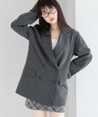 【ヘザー/Heather】のオーバーミドルテーラードジャケット チャコールグレー|ID: prp329100004646982 ipo3291000000033911520