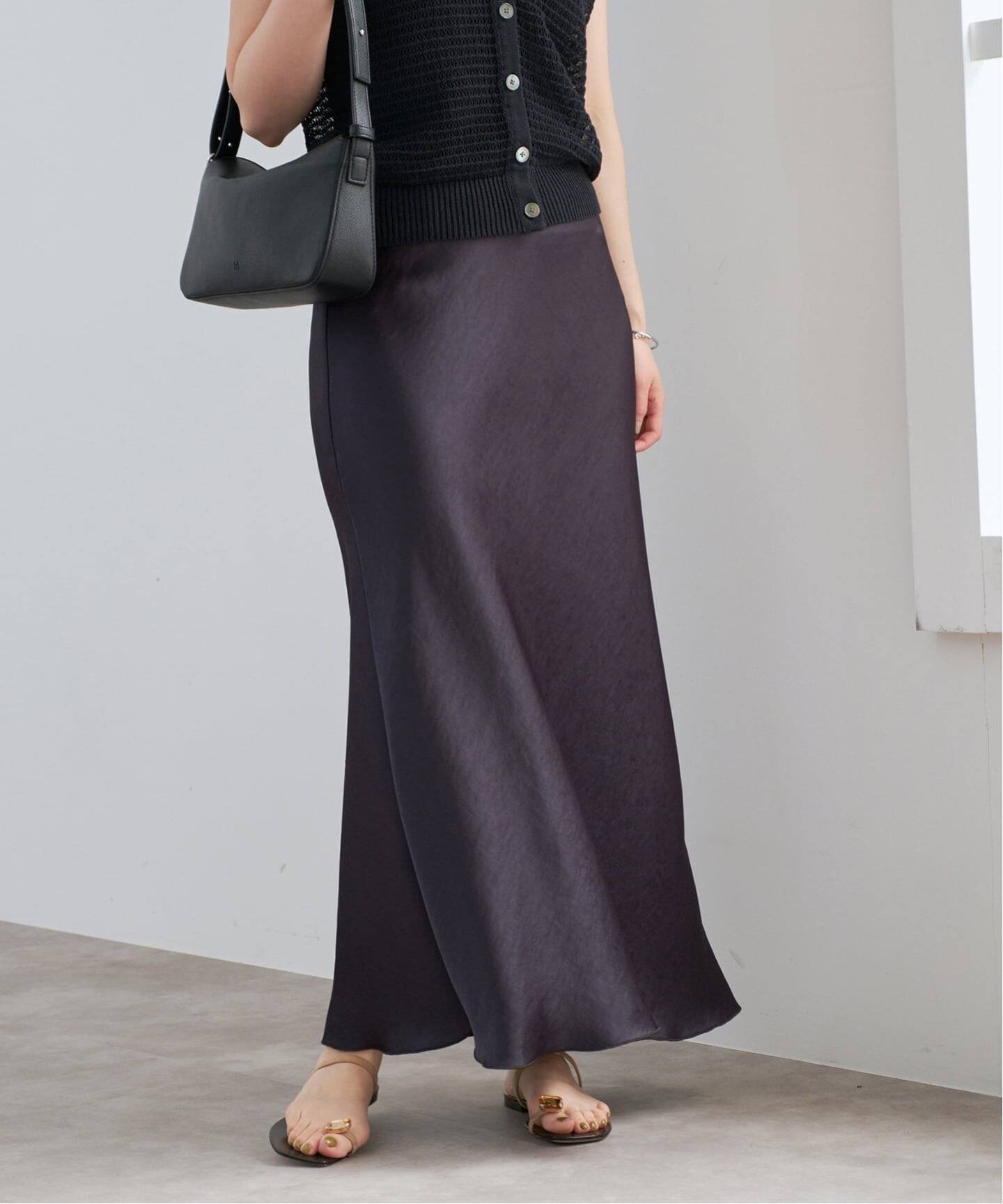 【イエナ/IENA】の《追加14》ダブルサテンスカート インテリア・キッズ・メンズ・レディースファッション・服の通販 founy(ファニー) 　ファッション　Fashion　レディースファッション　Fashion for Women　スカート　Skirts　2025年　2025　2025-2026秋冬・A/W　Autumn/Winter 2025–26 AW25–26　ブラウン|ID: prp329100004647025 ipo3291000000033545294