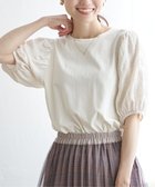【イッカ/ikka】の袖フクレ切り替え半袖プルオーバー オフホワイト|ID: prp329100004647038 ipo3291000000033900538