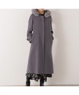 【プロポーション ボディドレッシング/PROPORTION BODY DRESSING】のモッサフードフェイクファーロングコート 25AW 人気、トレンドファッション・服の通販 founy(ファニー) ファッション Fashion レディースファッション Fashion for Women アウター Coat / Outerwear Collection コート・ロングコート・ピーコート Long Coats, Peacoats & More 2025年 2025 2025-2026秋冬・A/W Autumn/Winter 2025–26 AW25–26 フェイクファー Faux Fur, Imitation Fur フェミニン Feminine, Girly メルトン Melton, Heavy Wool ロング Long, Long-Length 日本製 Made In Japan 防寒 Cold Protection, Winter-Ready |ID:prp329100004647040