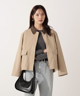 【プロポーション ボディドレッシング/PROPORTION BODY DRESSING】のカバーオールブルゾン 人気、トレンドファッション・服の通販 founy(ファニー) ファッション Fashion レディースファッション Fashion for Women アウター Coat / Outerwear Collection ブルゾンジャケット・スポーティアウター Blouson Jackets ジャケット Jacket, Outerwear ツイル Twist, Twisted Detail ドット Polka Dot, Dot Pattern フェイクレザー Faux Leather, PU Leather フェミニン Feminine, Girly A/W・秋冬 Autumn/Winter |ID:prp329100004647053